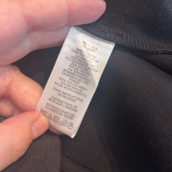 Michael Kors Black Stretch Black Dress Silver Chain and Button Accent Size 8 NWT - Picture 6 of 8